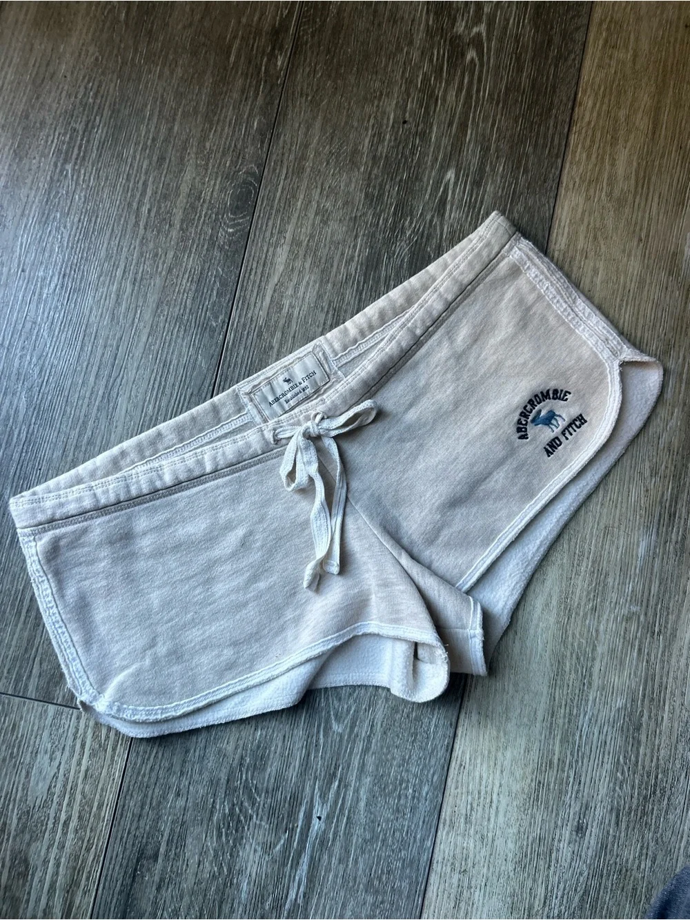 Rare Abercrombie & Fitch Y2K vintage Women's Lounge Shorts with Navy 1892